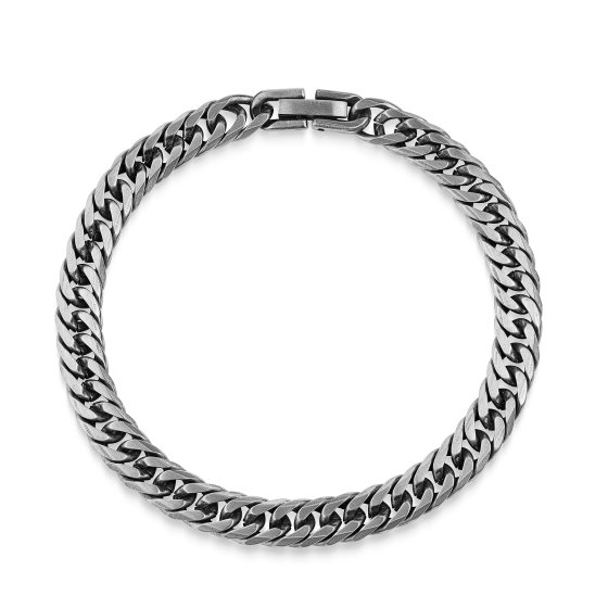 Armband Edelstahl schwarz 