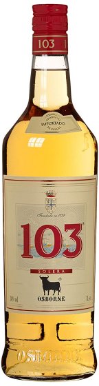 Osborne 103 Etiqueta Blanca Brandy spanischer Sherry 1000 ml 