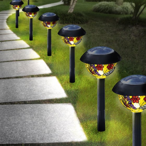 Solarleuchten im Tiffanystil 8 Stück