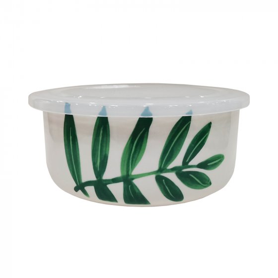 Mikrowellen Keramik Schüssel 900 ml Olivenzweig 