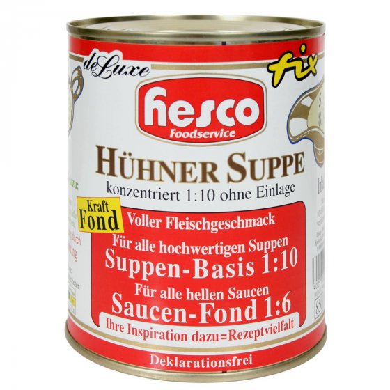 Hesco Hühnersuppe konzentriert ohne Einlage mit Fleischgeschmack 850ml 