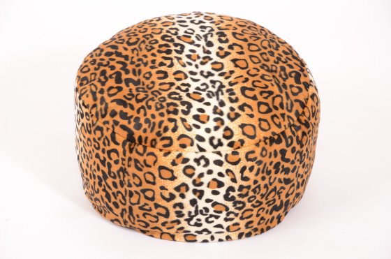 Hocker Pouf Tieroptik Gepardfell Ø47/34 cm linke 