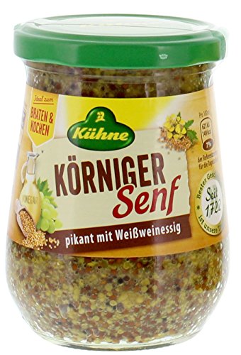 Kuehne Koerniger Senf vollmundig wuerzig im Becher servieren 250ml 