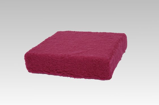 Sitzkissen Sitzerhöhung Wolle bordeaux 40/40/10 cm linke 