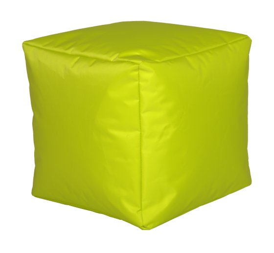 Sitzwürfel Nylon limone 40/40/40 cm linke 
