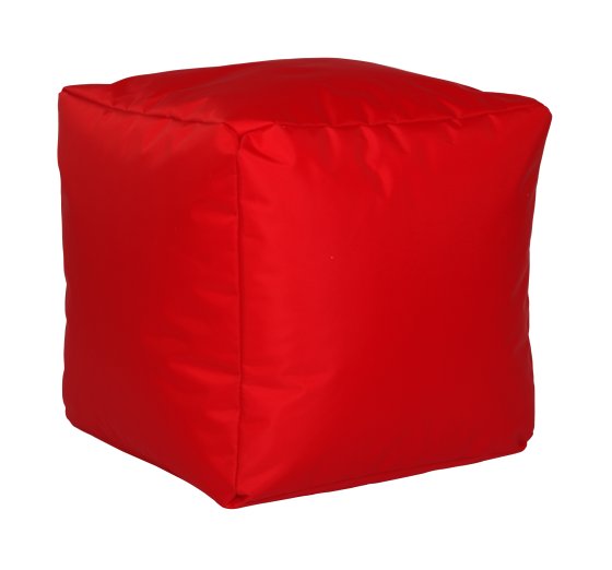 Sitzwürfel Nylon rot 40/40/40 cm linke 