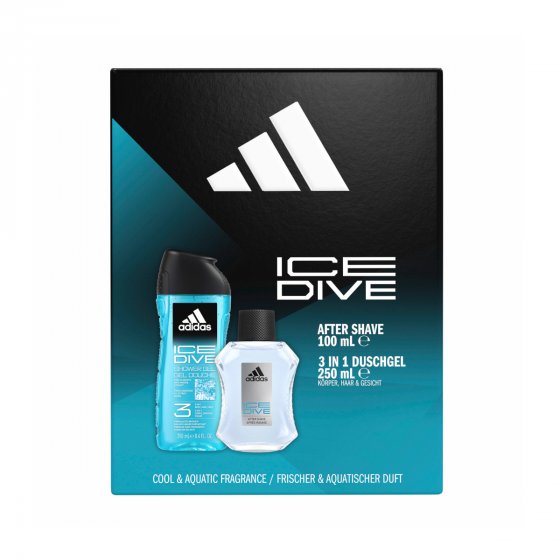 adidas Ice Dive Geschenkpackung After Shave 100ml und Showergel 250ml 