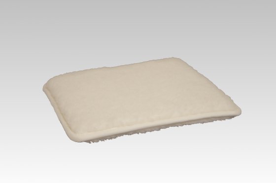 Sitzkissen Stuhlkissen 2er Pack Wolle ecru 37 x 40 cm linke 