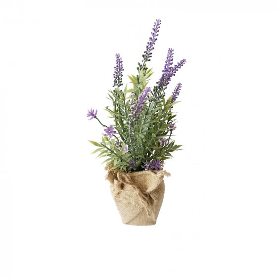 Lavendeltopf 26 cm Kunstpflanze Flora
