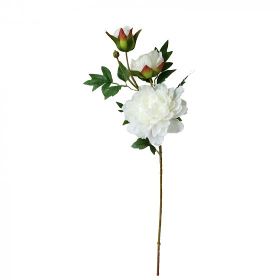 Pfingstrose Weiß 74 cm Kunstblume Flora