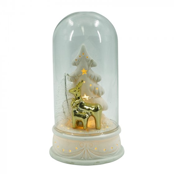 LED Glaskuppel auf Keramiksockel 