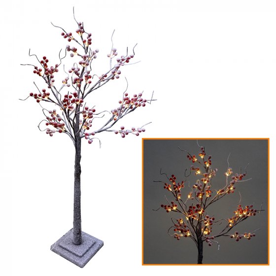 LED-Baum mit roten Beeren 