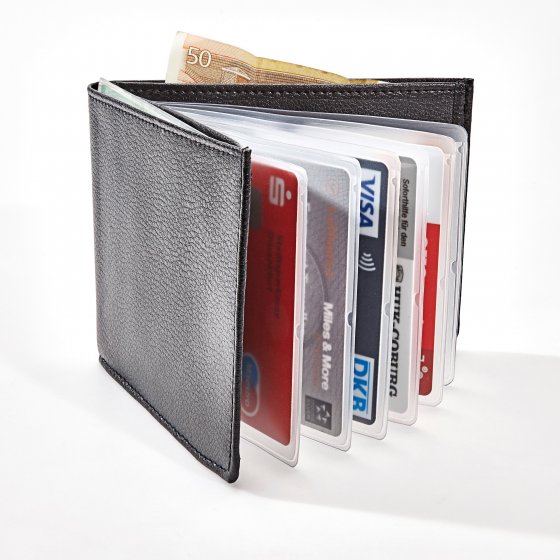 Leder-Kartenbörse mit RFID-Schutz 
