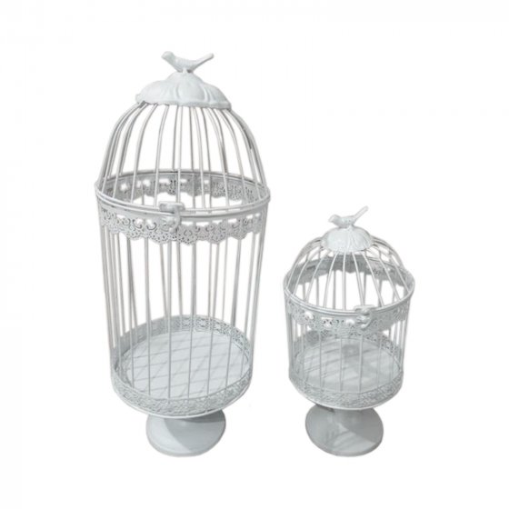 Deko-Vogelkäfig mit Standfuß 2er-Set Lani