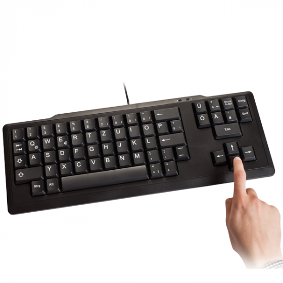 Tastatur mit extragroßen Tasten 