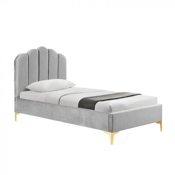 Bett 90 x 200 cm Yoris Grau