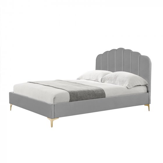 Bett 140 x 200 cm Yoris Grau