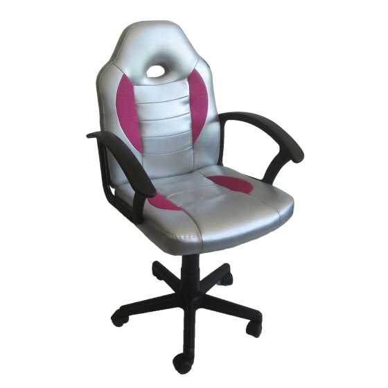 Schreibtischstuhl höhenverstellbar Daytona Junior Silber 