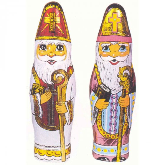 WAWI Bischof Schokoladenhohlfigur aus Vollmilchschokolade 60g 