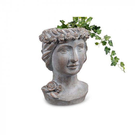 Pflanzgefäß Büste Frau 
