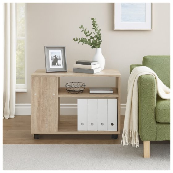 Beistelltisch auf Rollen Thekla Sonoma 