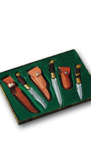 Jagd Messerschatulle Laguiole - 6-teilig