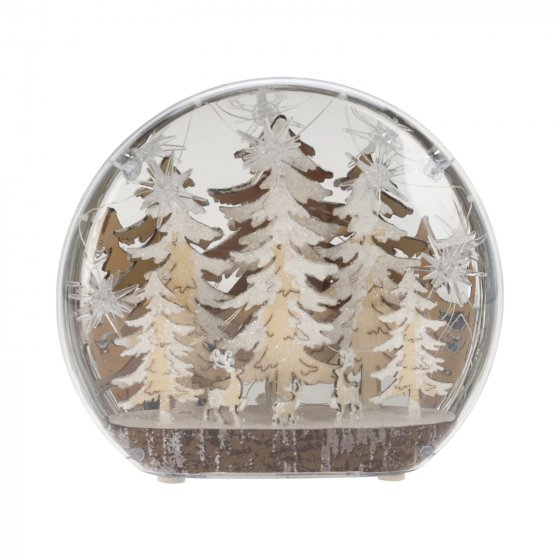 Weihnachtsdeko Kuppel, LED Wald 