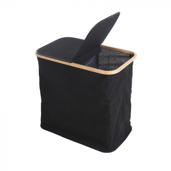 Wäschebox Grau Textilstoff 