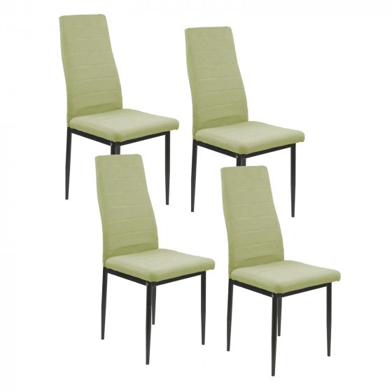 Esszimmerstuhl 4er Set Memphis Grün 