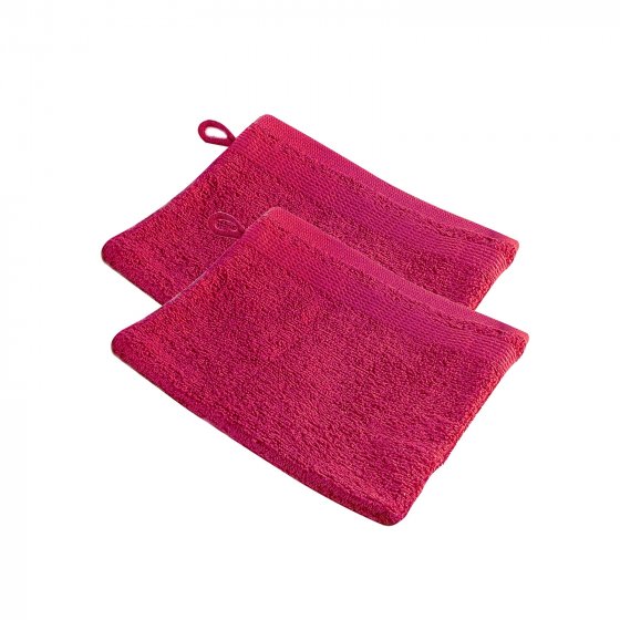 Frottier Waschhandschuh 2 Stück Vincent Magenta