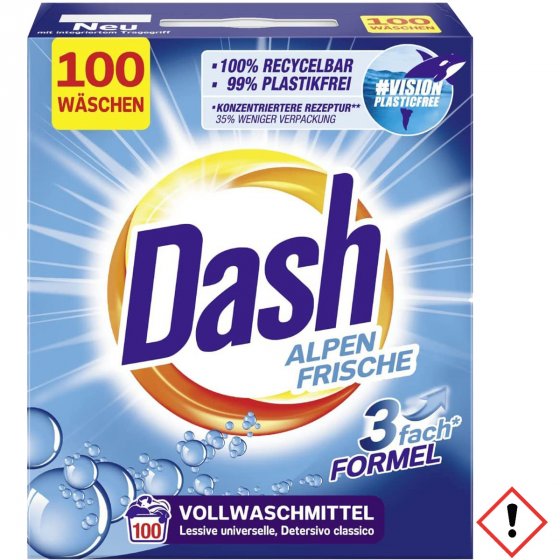 Dash Pulver Alpen Frische 100WL 
