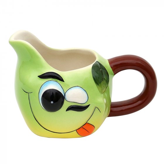 Milchkännchen mit Gesicht Apfel 