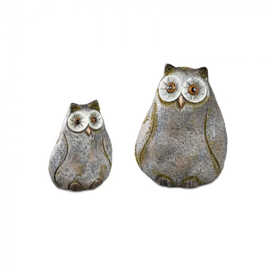 Eule 2er Set Rustik 