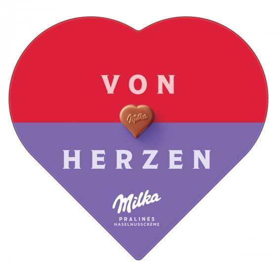 I Love Milka Haselnuss Herz 165g 