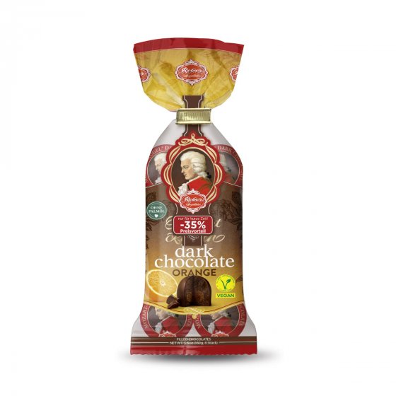 Reber Mozartkugeln Dark Orange Pralinen 8er fruchtig-herben Note 160g 