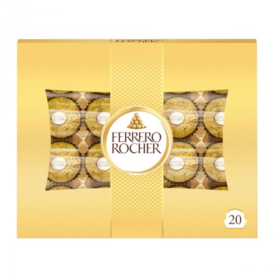Ferrero Rocher Knusprige Nuss-Pralinen-Spezialität Packung 250g 