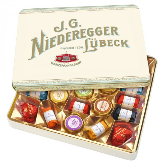 Niederegger Lübeck edle Marzipan Klassiker Nostalgiedose 298g 