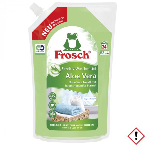 Frosch Aloe Vera Sensitiv Waschmittel Wiederverschließbar 24 WL 