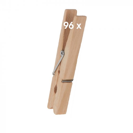 Wäscheklammern, 96 Stück Holz 