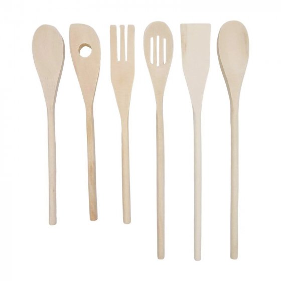 Kochbesteck 6-teilig Holz 