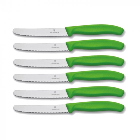 Brötchenmesser Tomatenmesser 6-teilig Grün