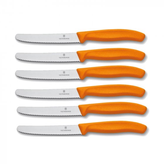 Brötchenmesser Tomatenmesser 6-teilig Orange