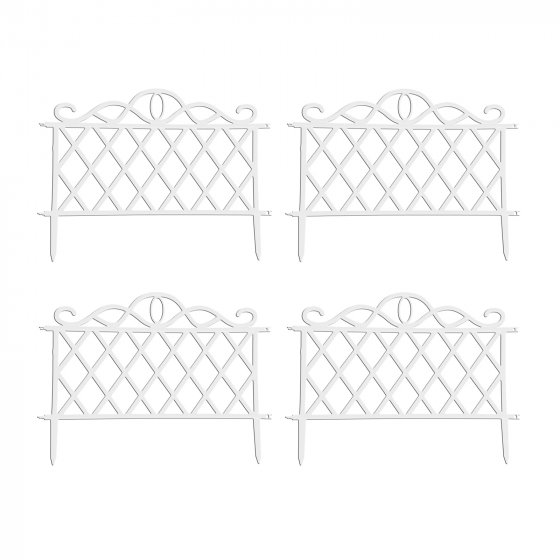 Zierzaun Antik 4-teilig Nessa 