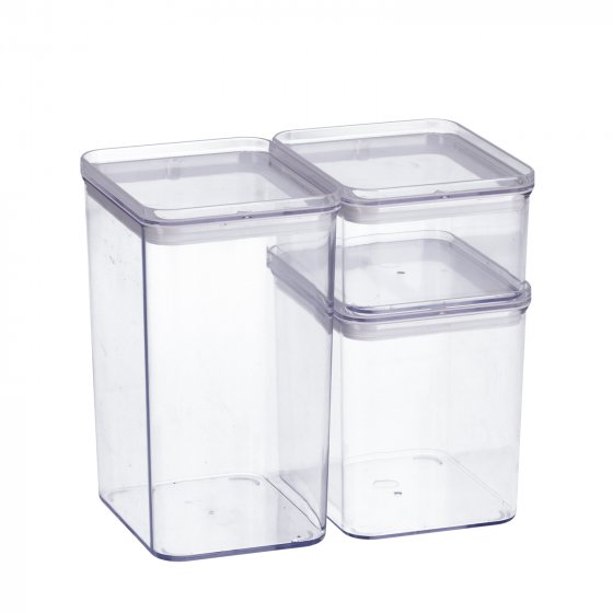Vorratsdosen-Set 3-tlg. Kunststoff 