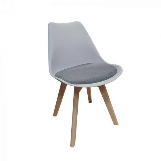 Esszimmerstuhl Atlanta Hellgrau/Dunkelgrau 