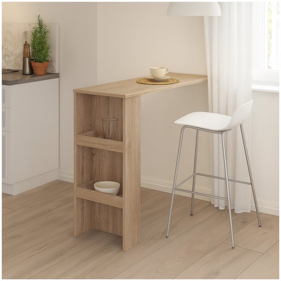 Bartisch mit Stauraum moderner Küchentisch in Sonoma 