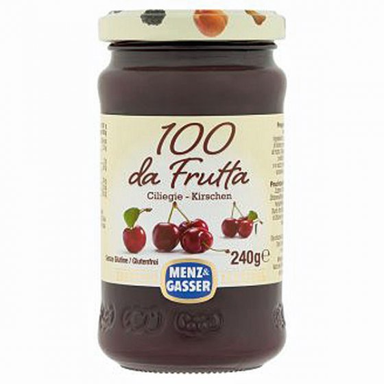 Menz und Gasser 100 da Frutta Ciliegie Kirsche Aufstrich 240g 