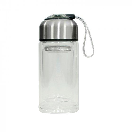 Trinkflasche Glas Schwarz
