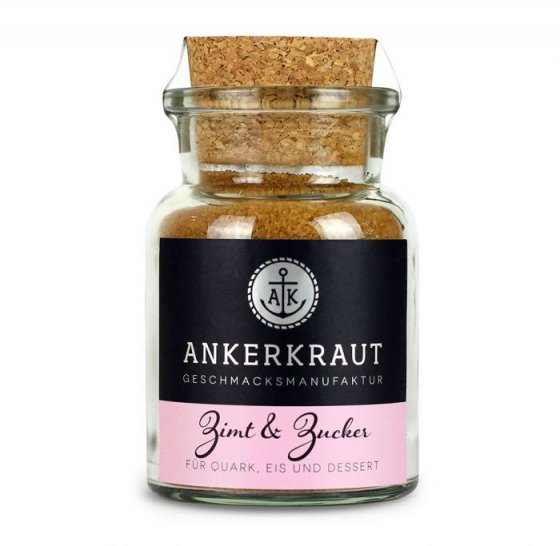Ankerkraut Zimt und Zucker Gewürzmischung im Korkenglas 100g 