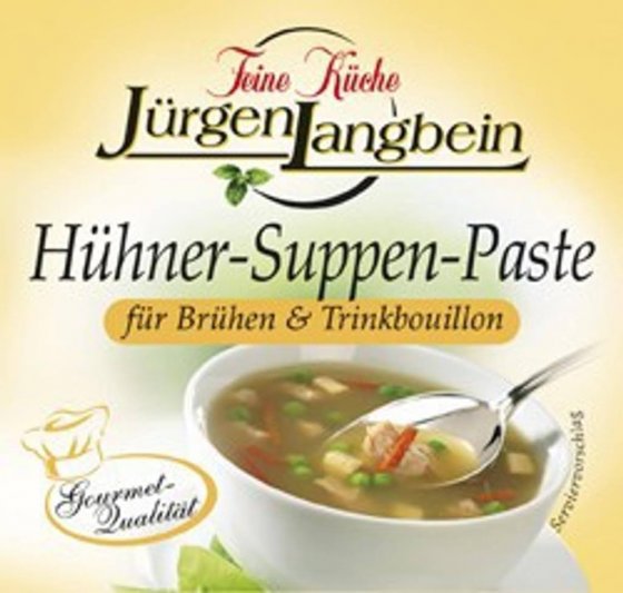 Jürgen Langbein Hühner Suppen Paste mit Hühnerfleisch 50g 10er Pack 